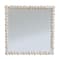 Hello Honey® 25.75" White Square Raised Dowel Wood Wall Mirror